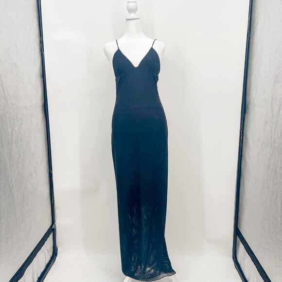 I.AM.GIA Ellery Dress Black Butterfly Long Large New with Tags - Picture 4 of 12